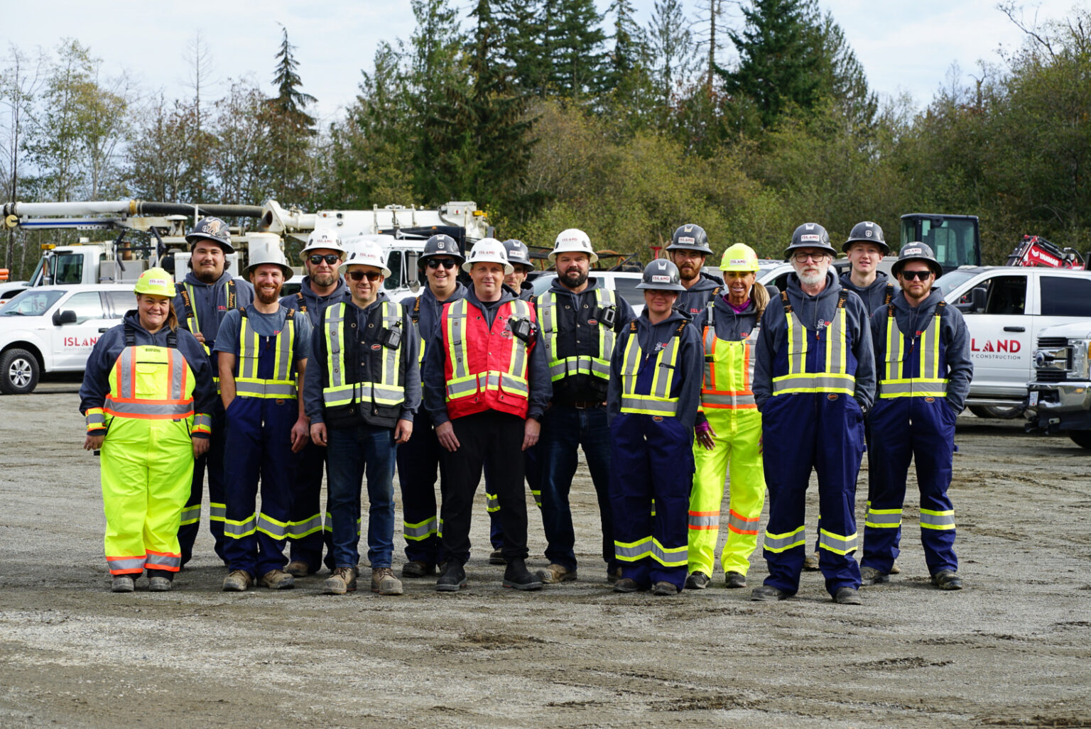 Island Utility crew on site
